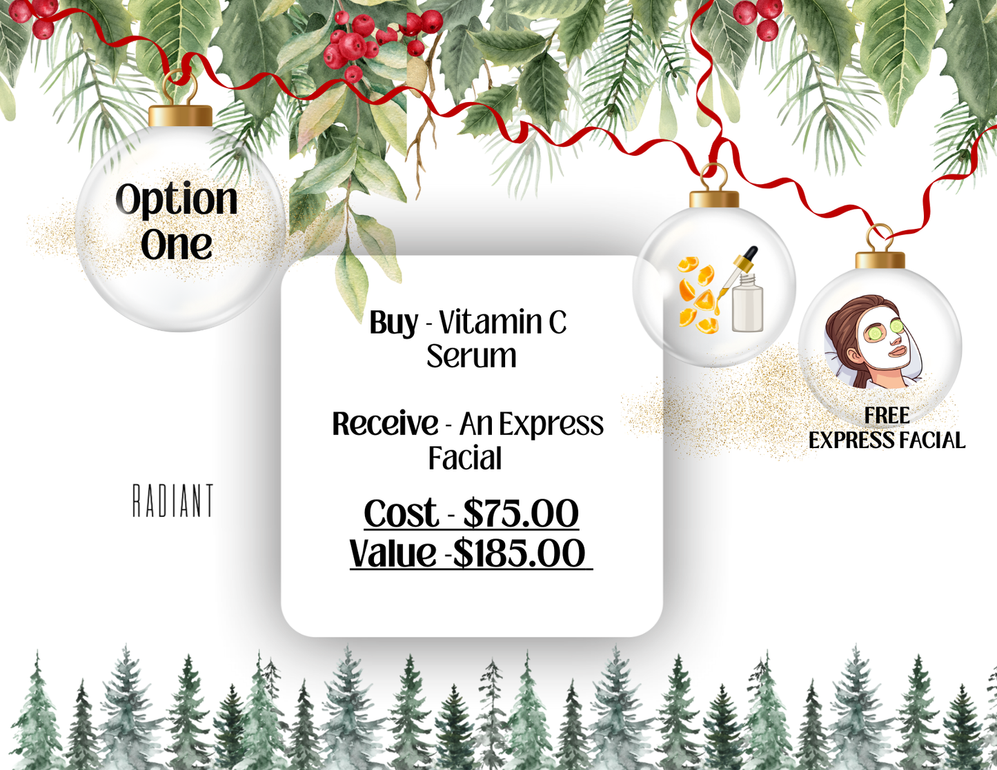 Option 1: Vitamin C Serum + Free Express Facial
